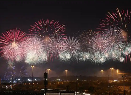 贡嘎县焰火晚会