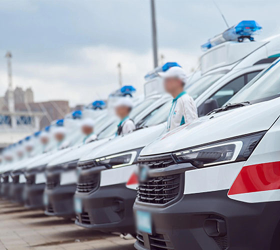 贡嘎县服务车队展示